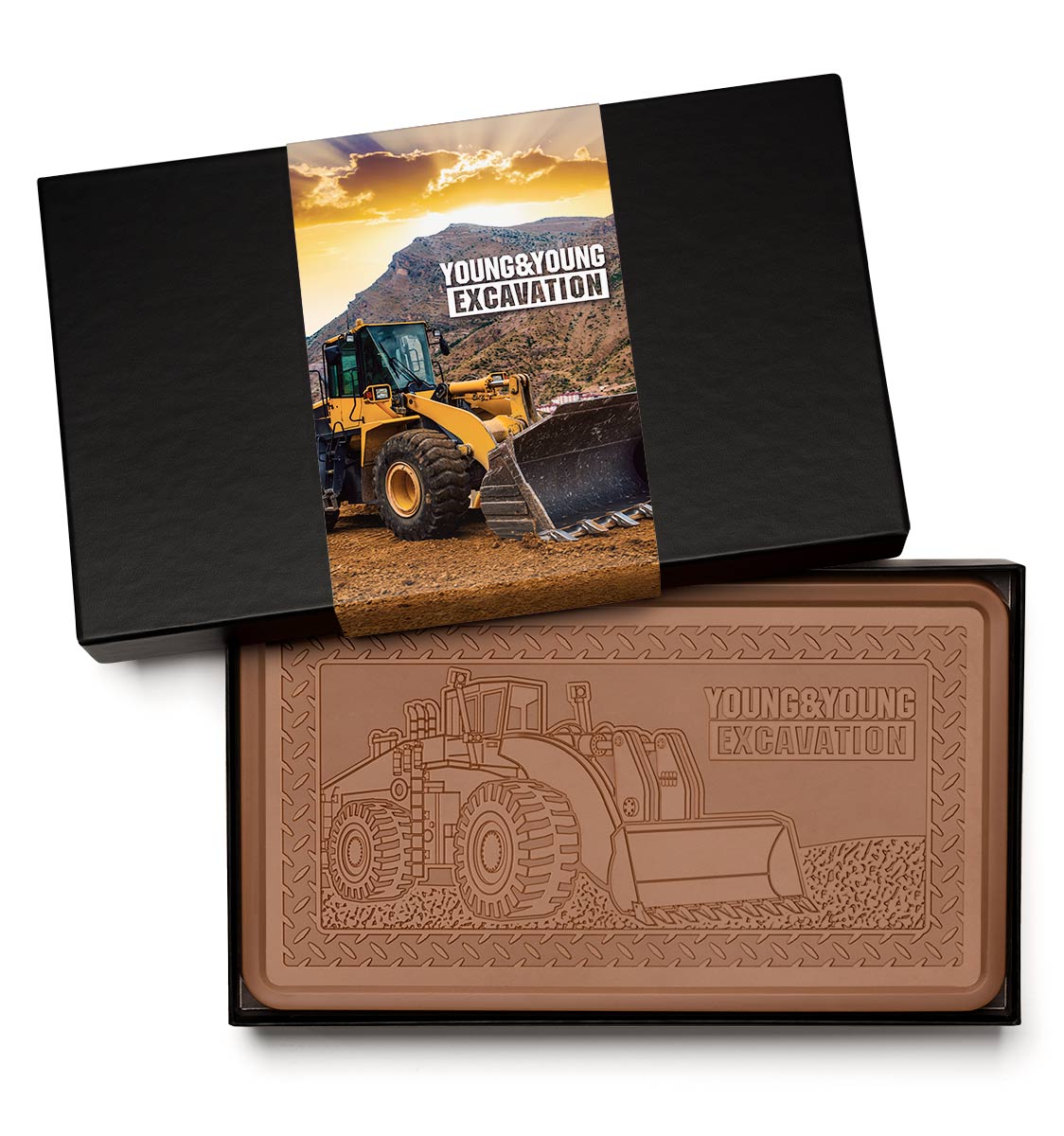 Giant 2lb. Engraved Chocolate Bar with Luxury Custom Packaging 9