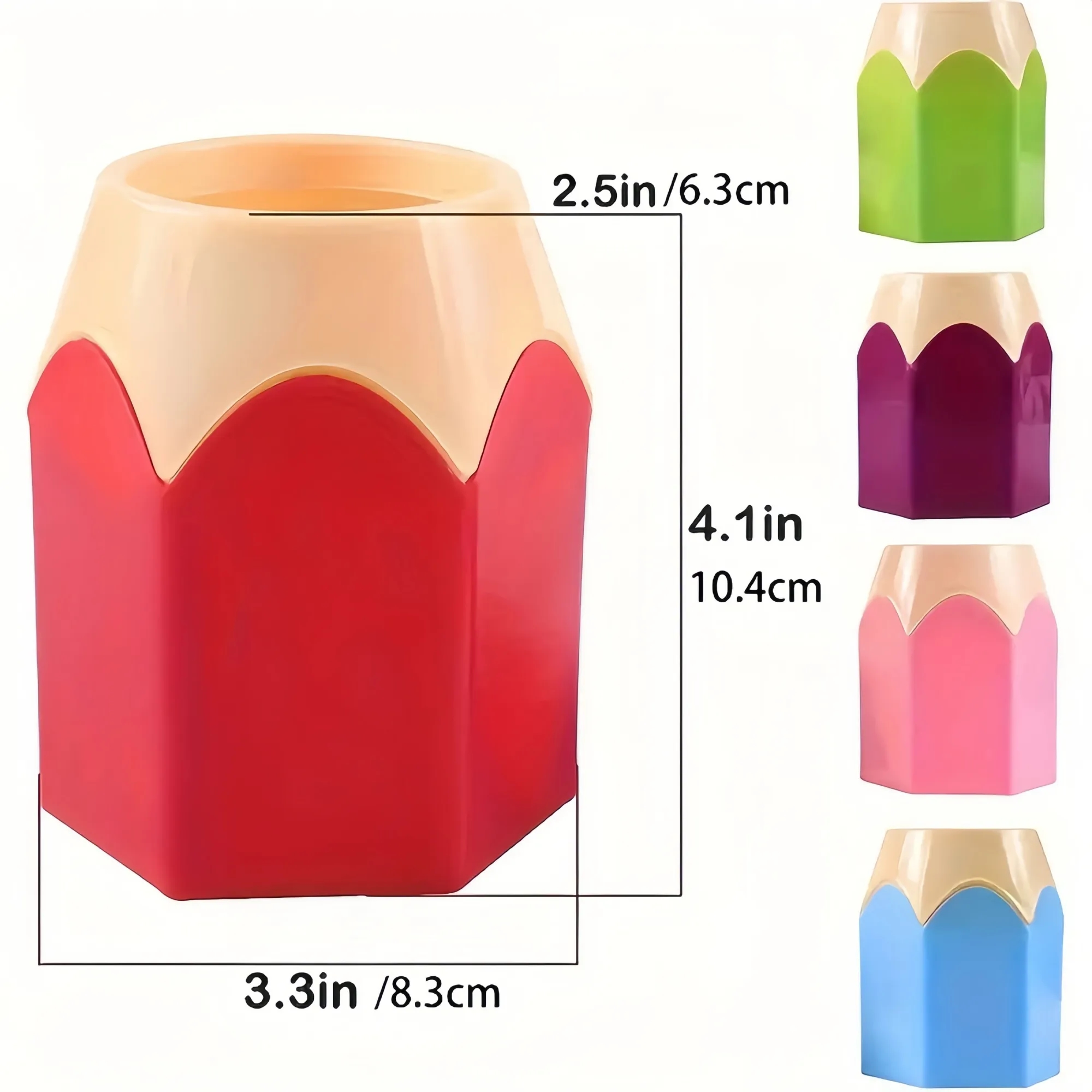 Colorful Pencil Holder Large Capacity Storage Bucket 3
