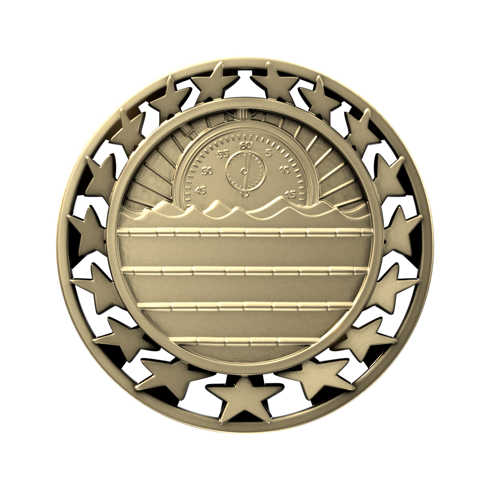 Swimming Star Medallion (2-1/2") 7