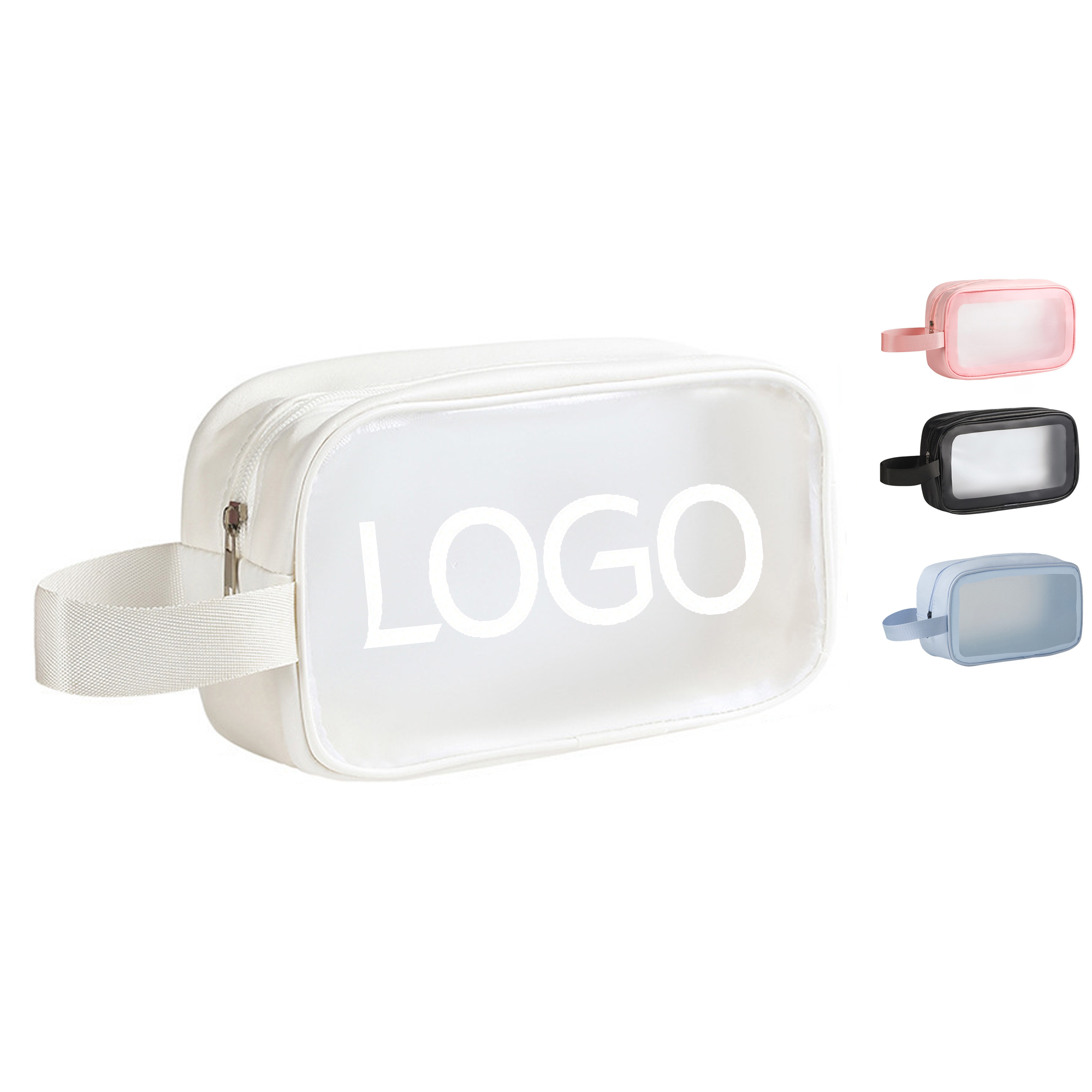PVC Clear Waterproof Toiletry Bag for Travel and Makeup 2