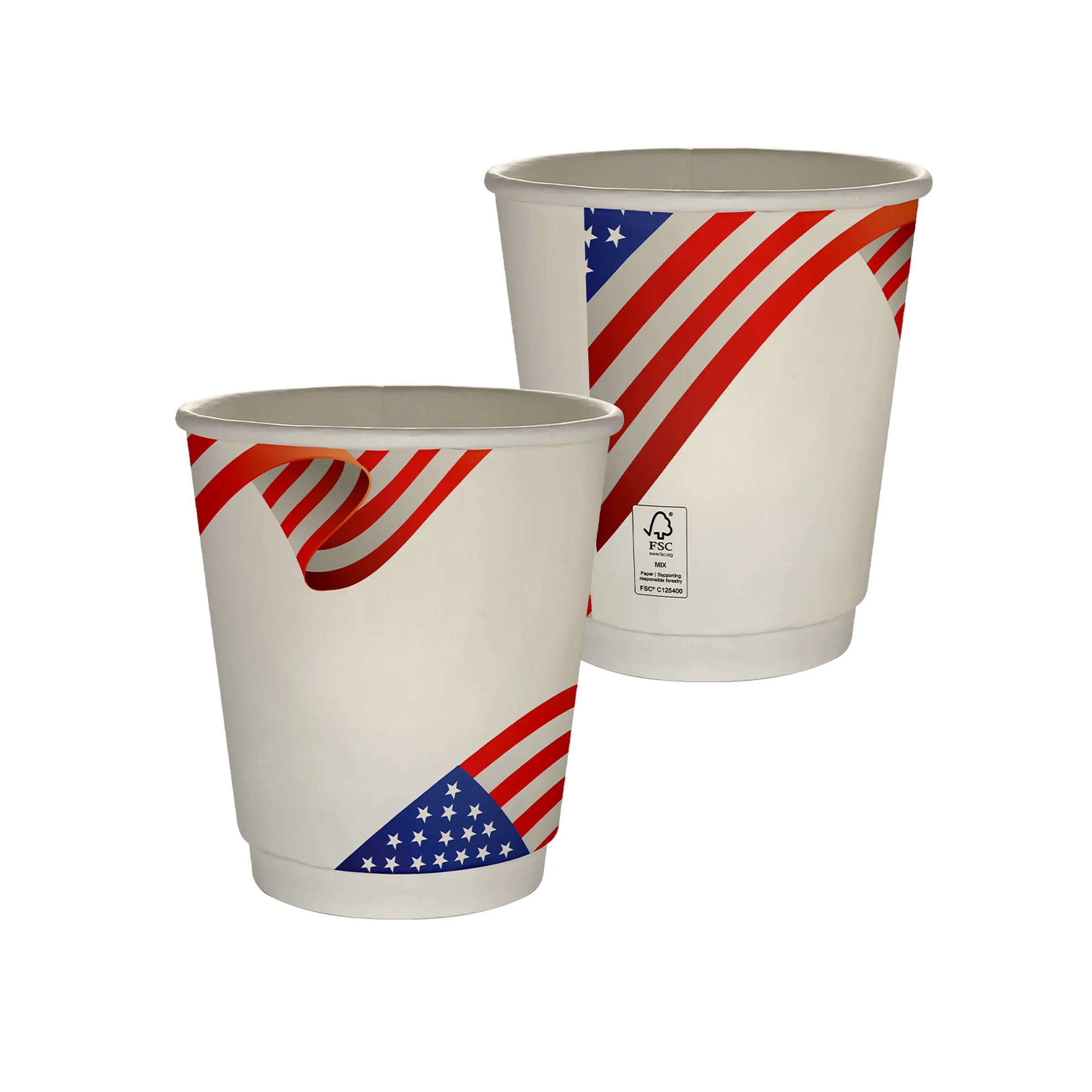 10 oz Full Color Patriotic Insulated Paper Cup 1