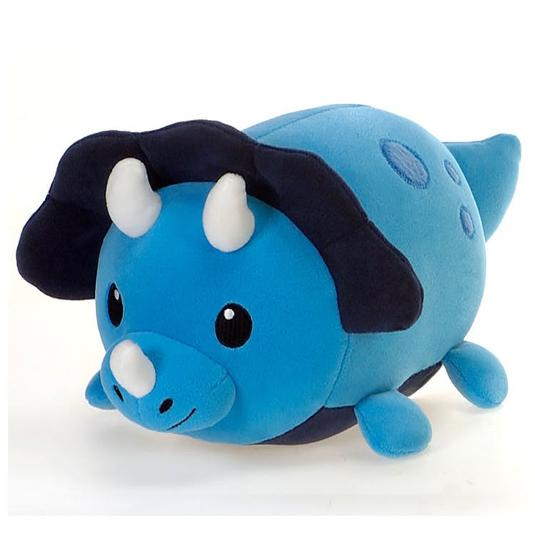 Triceratops Plush Toys - Blue 8" 3