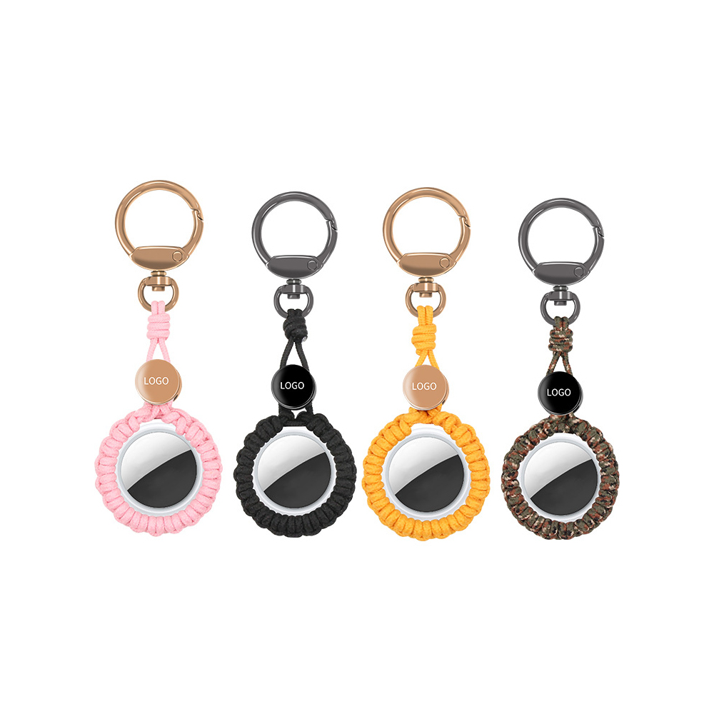Case Keychain for Apple Airtag Holder Dog Tag Clip Key Ring