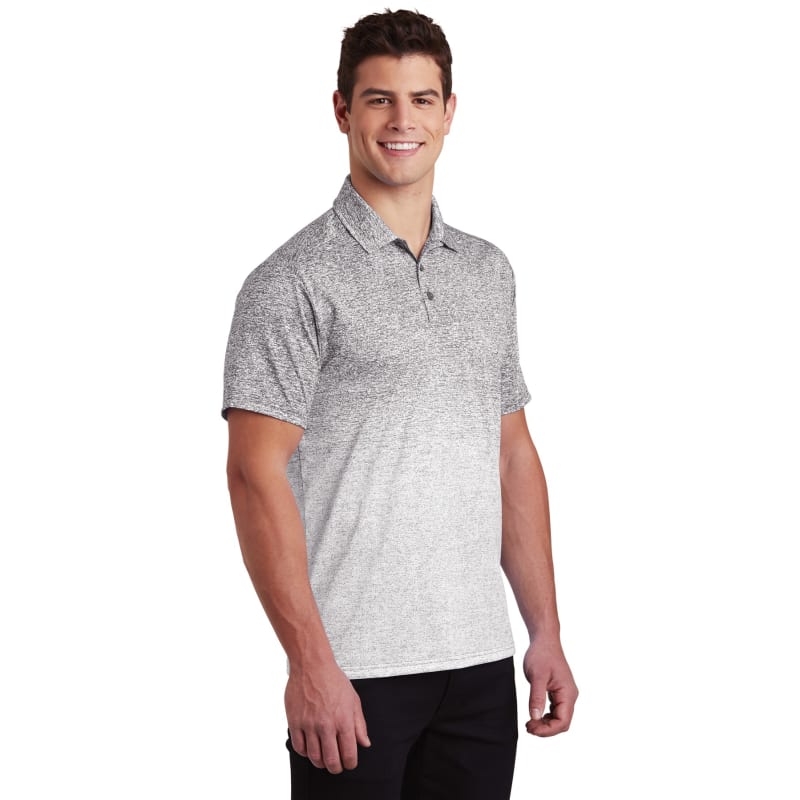 Sport-Tek Ombre Heather Polo. 21