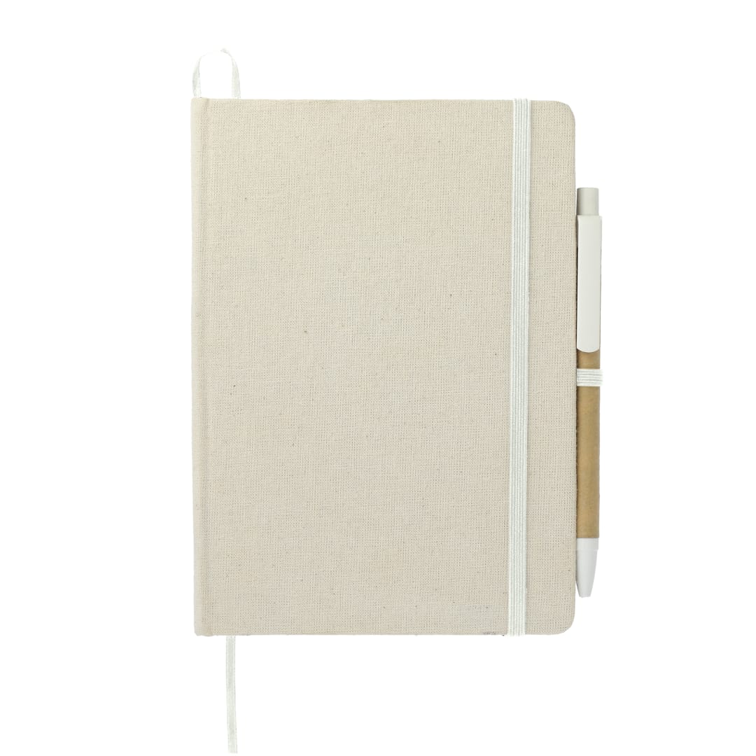 5" x 7" Organic Cotton Bound Notebook w/Pen 21