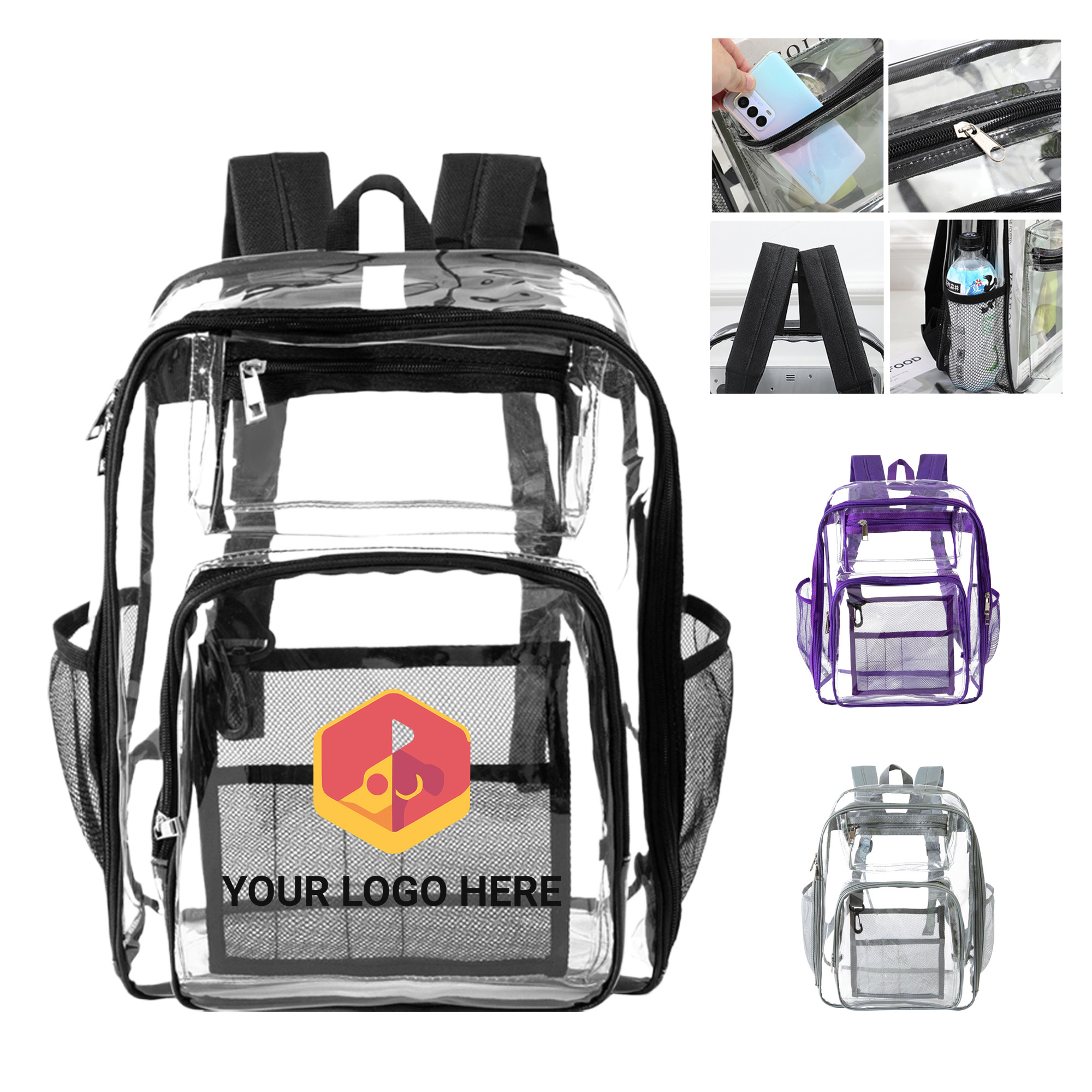 Transparent PVC School & Travel Bag 2