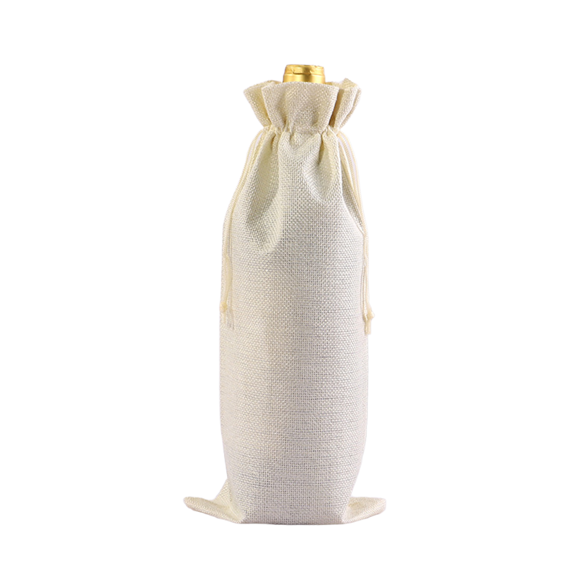 Drawstring Closure Burlap Wine Bag Champagne Gift Packaging Set 11