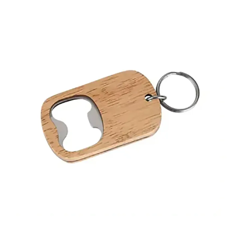 2-in-1 Wooden Bottle Opener Keychain 6