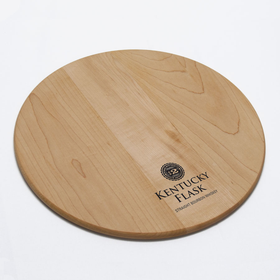 Maple Cutting Board Top Grain 13 5"dia x 5"h