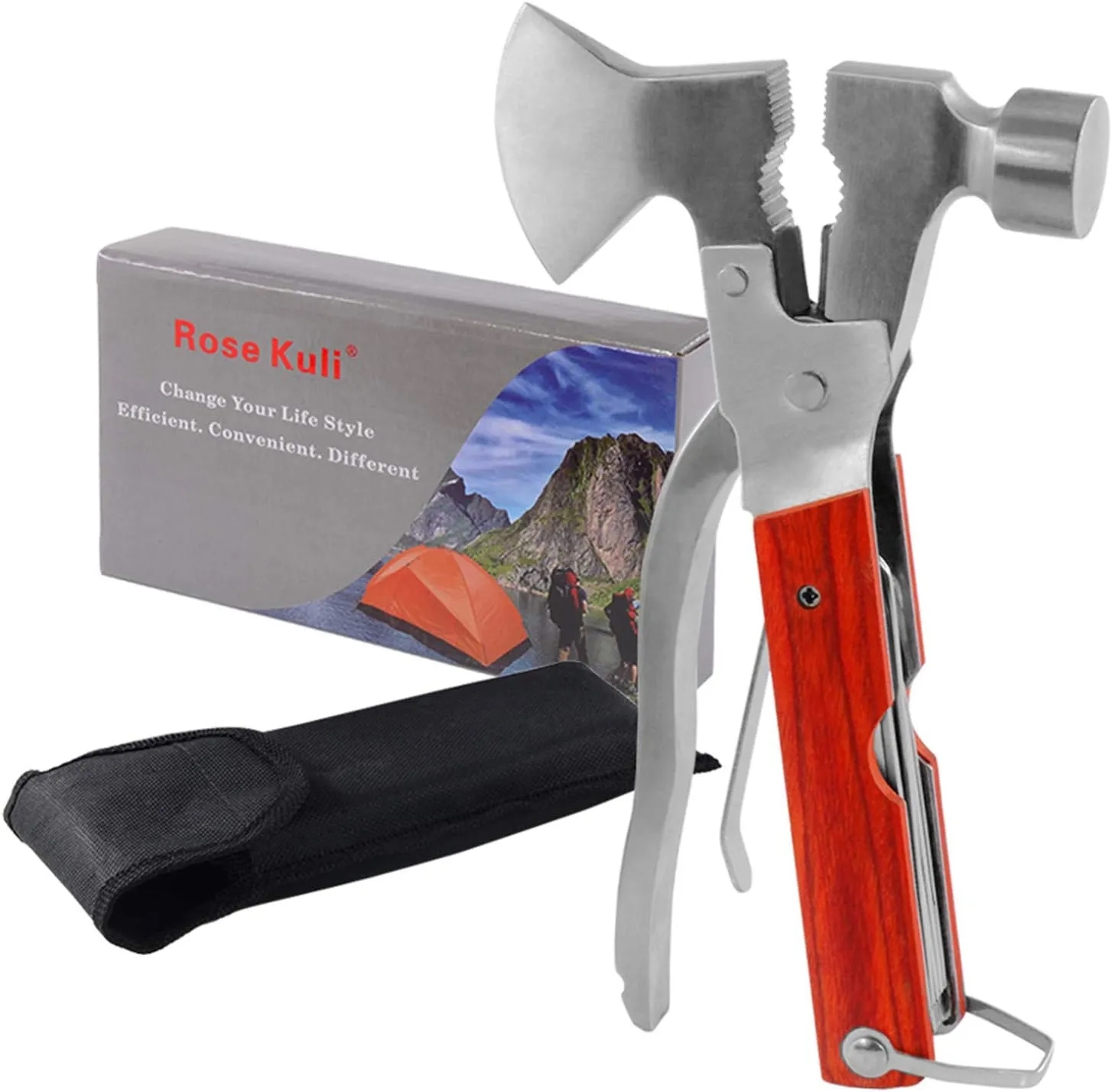Multi-Functional Folding Claw Hammer Pilers Tool 9