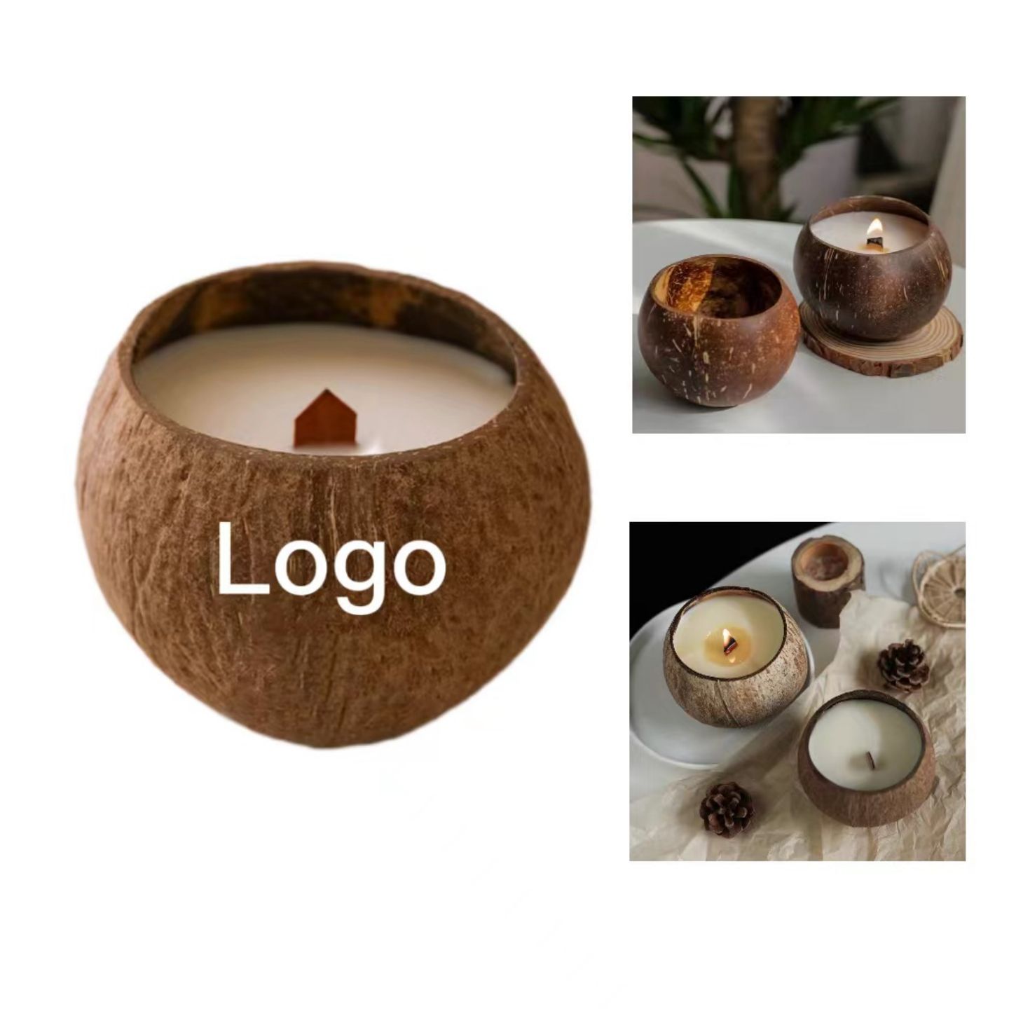 Coconut Shell Wax Candle 4