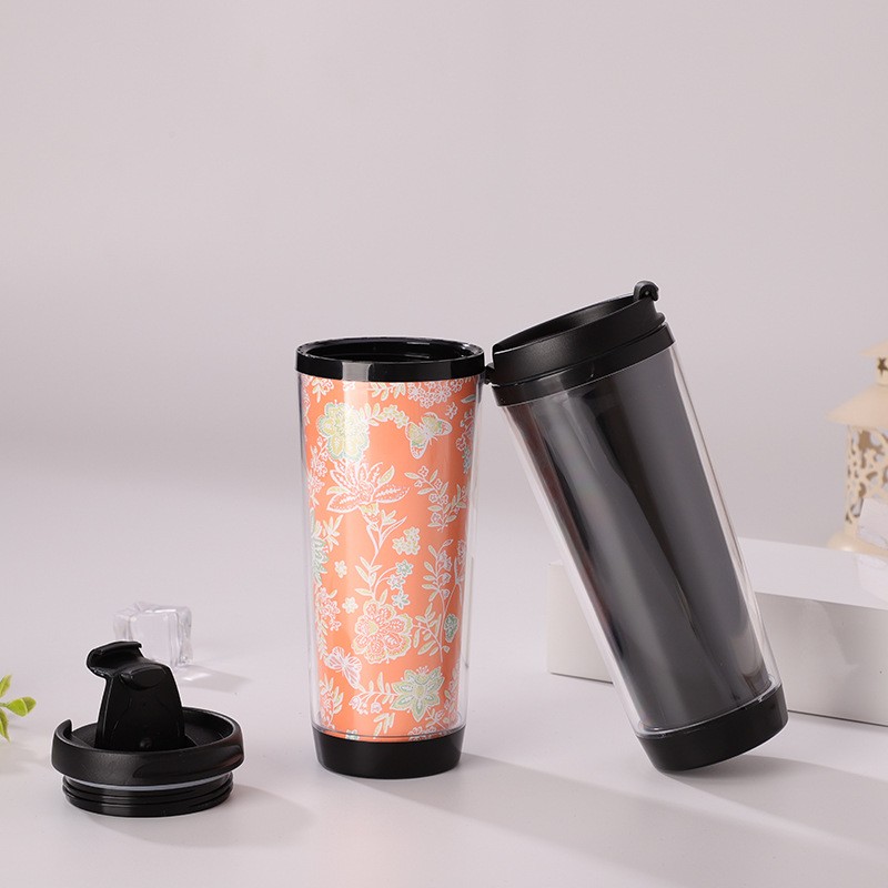 Double Wall Plastic Travel Mug 2