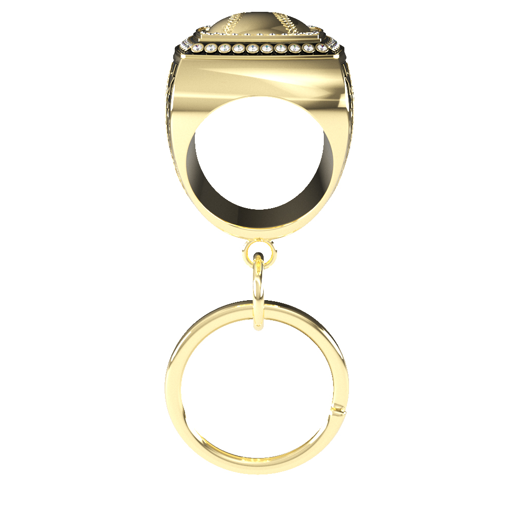 Epic Keychain Ring w/ Stock Bezel & Stock Side Inserts 31