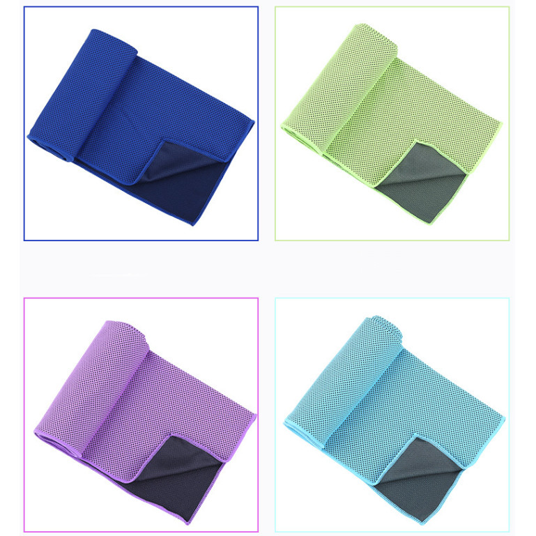 Silicone Case microfiber sports sweat instant cooling towel 8
