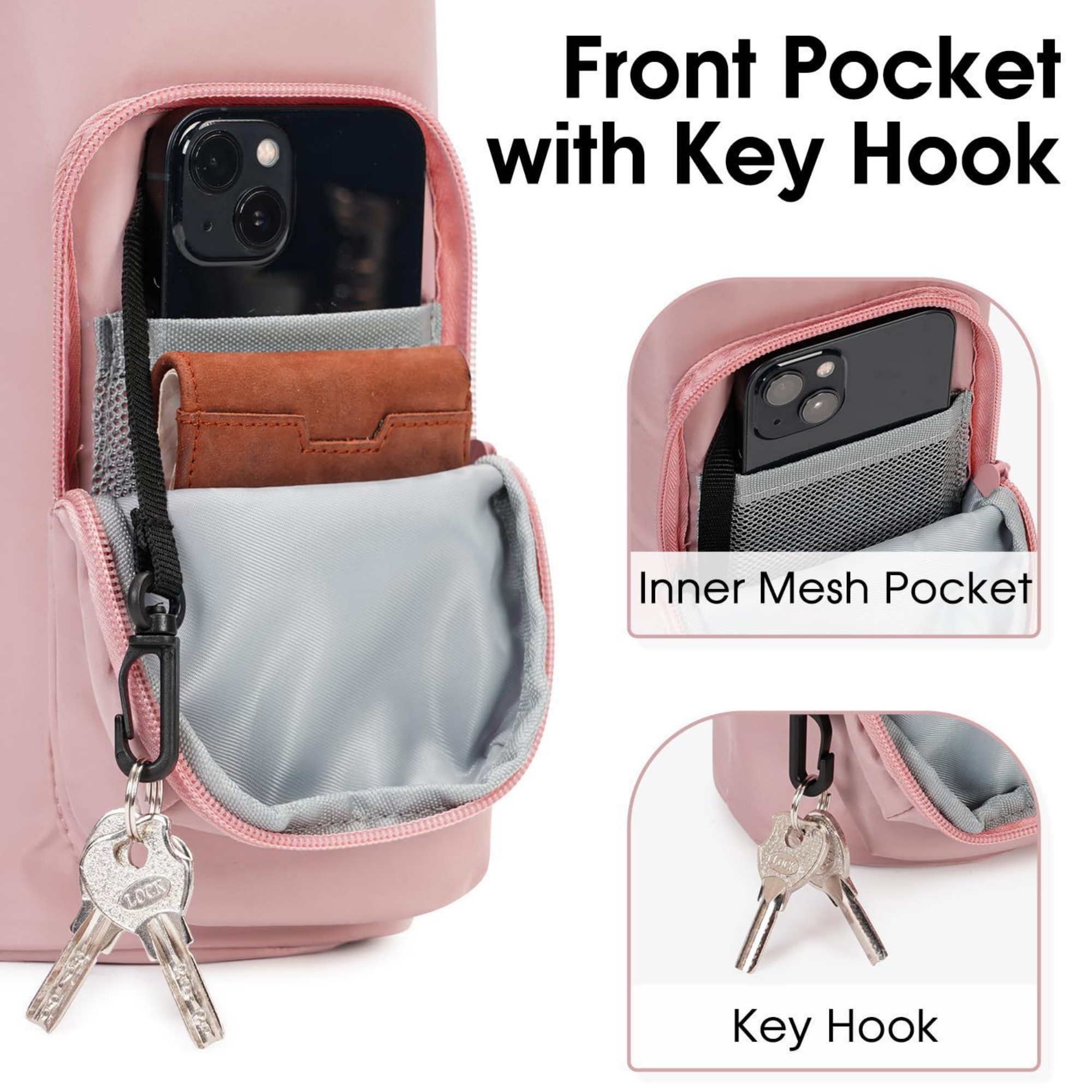 Water Bottle Carrier With Phone Pocket 7