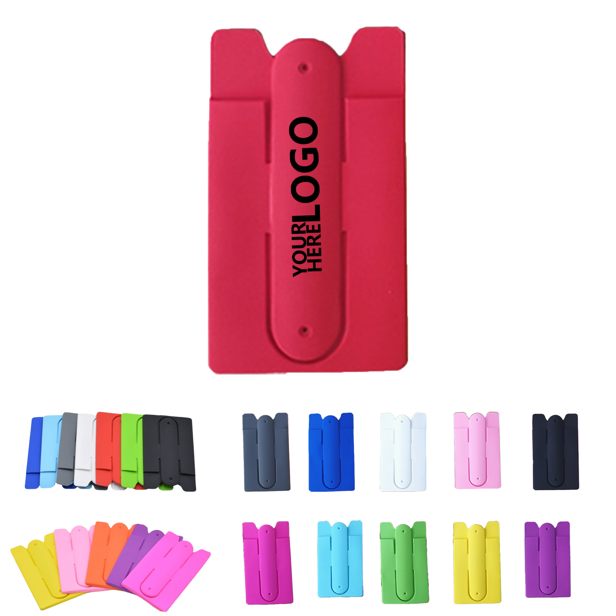 U-Shaped Silicone Phone Card Holder & Stand 1