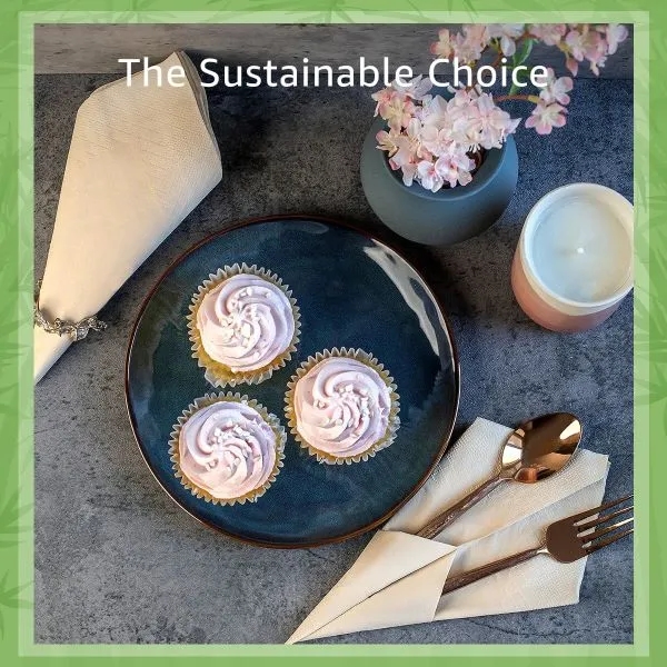 Ibambo Bamboo Everyday Lunch & Dinner Party Napkins 4