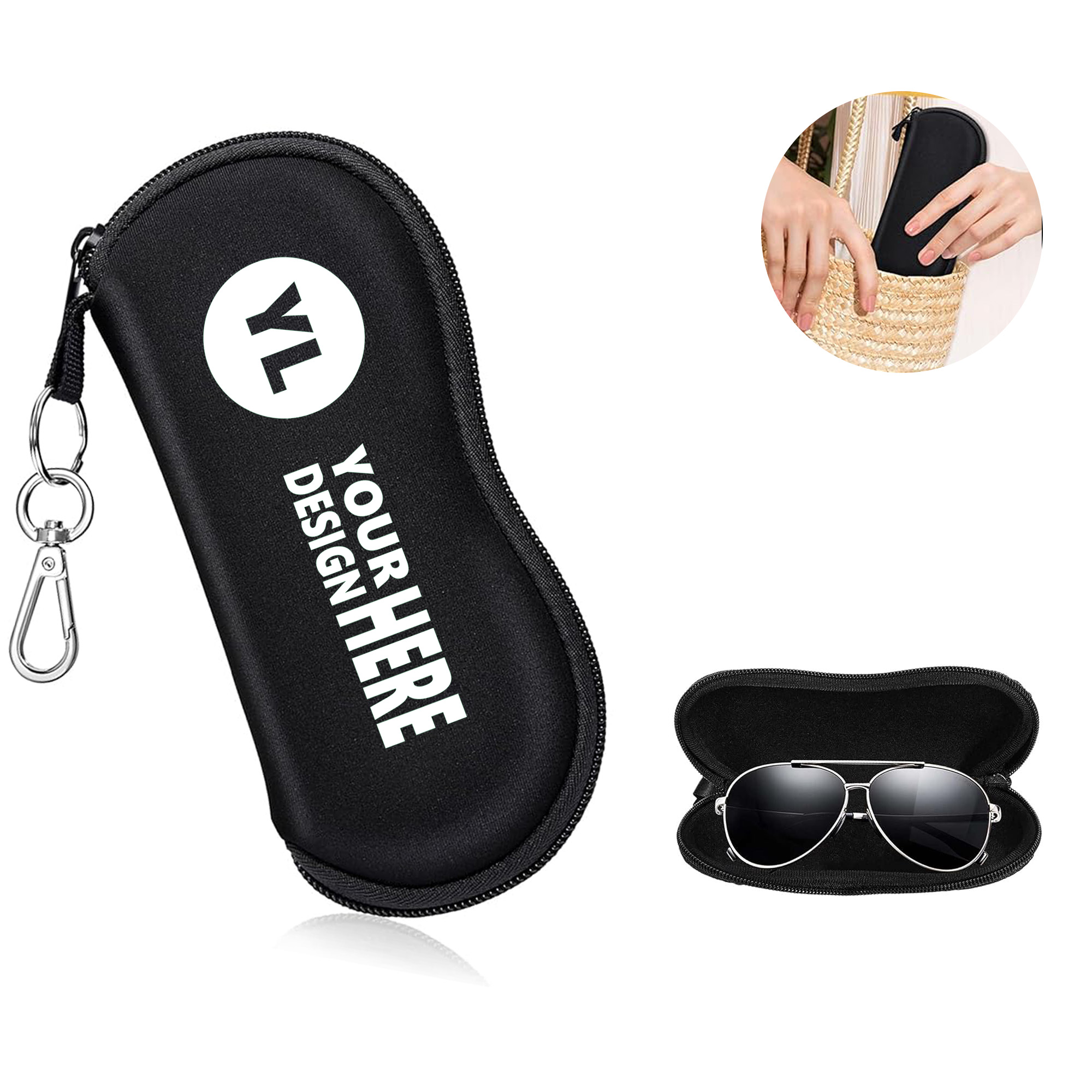 Portable Neoprene Eyeglasses Case 3