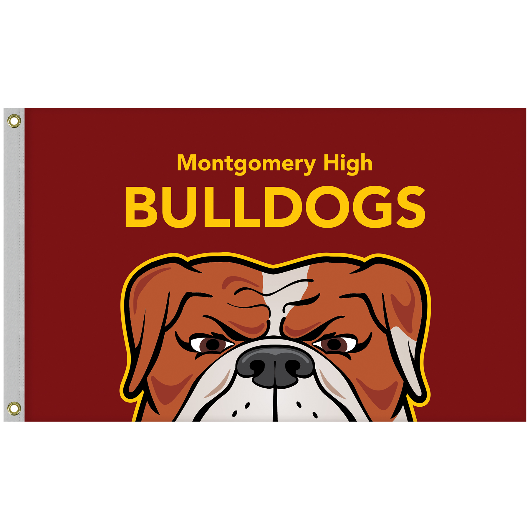 2.5' x 4' Promotional Polyester Single Reverse Flag 3