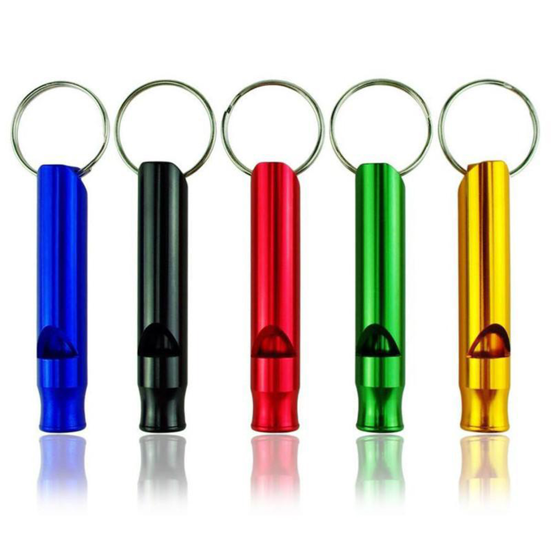 Aluminum Metal Whistle Key Chain 1