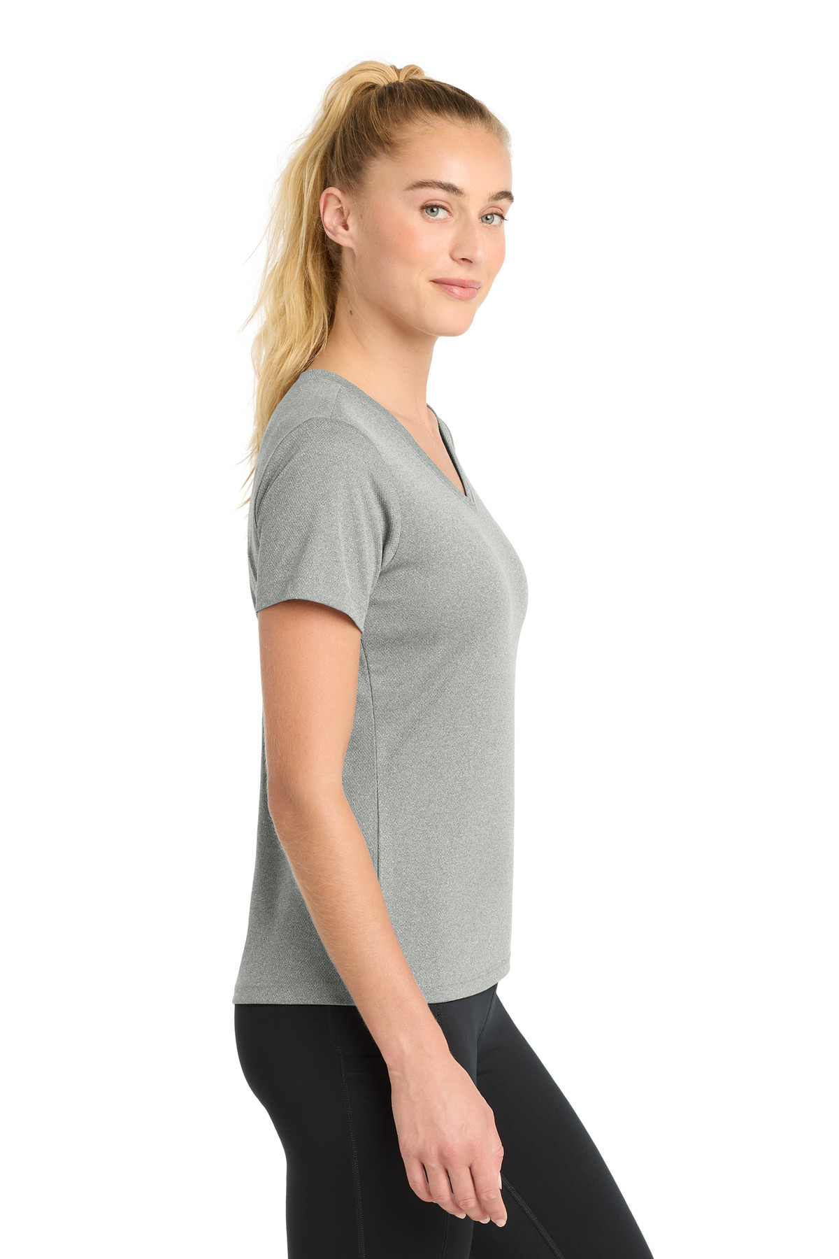 Sport-Tek Women's PosiCharge RacerMesh V-Neck Tee. LST340 45