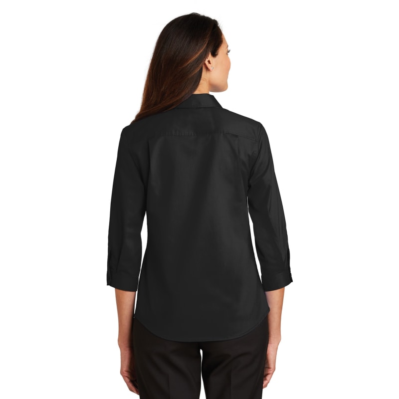 Port Authority Ladies 3/4-Sleeve SuperPro Twill Shirt. 14