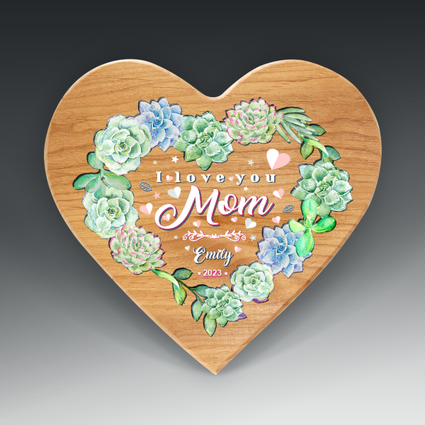 Alder Heart Plaque 11