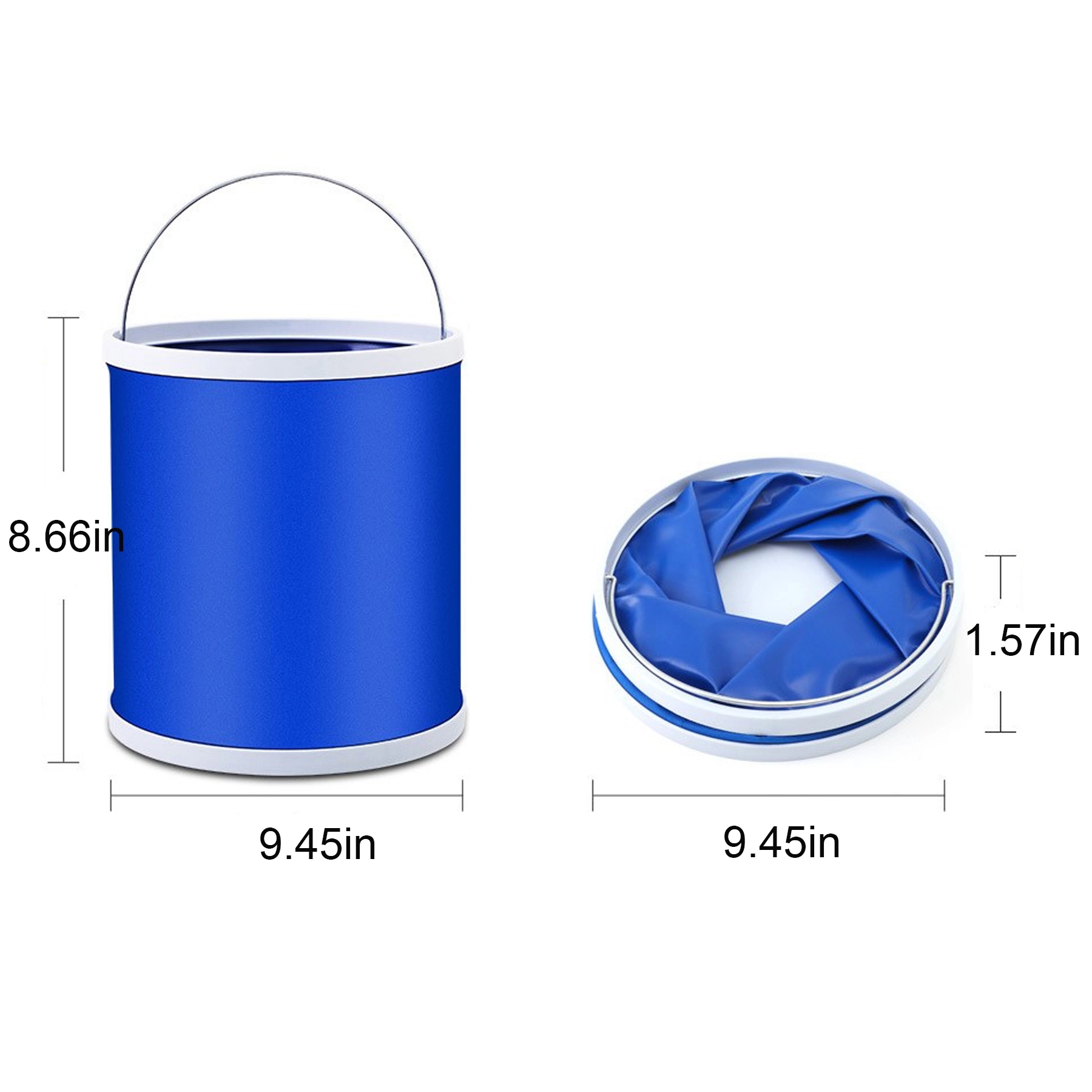 Car Wash Portable Collapsible Folding Bucket For Cleaning 3