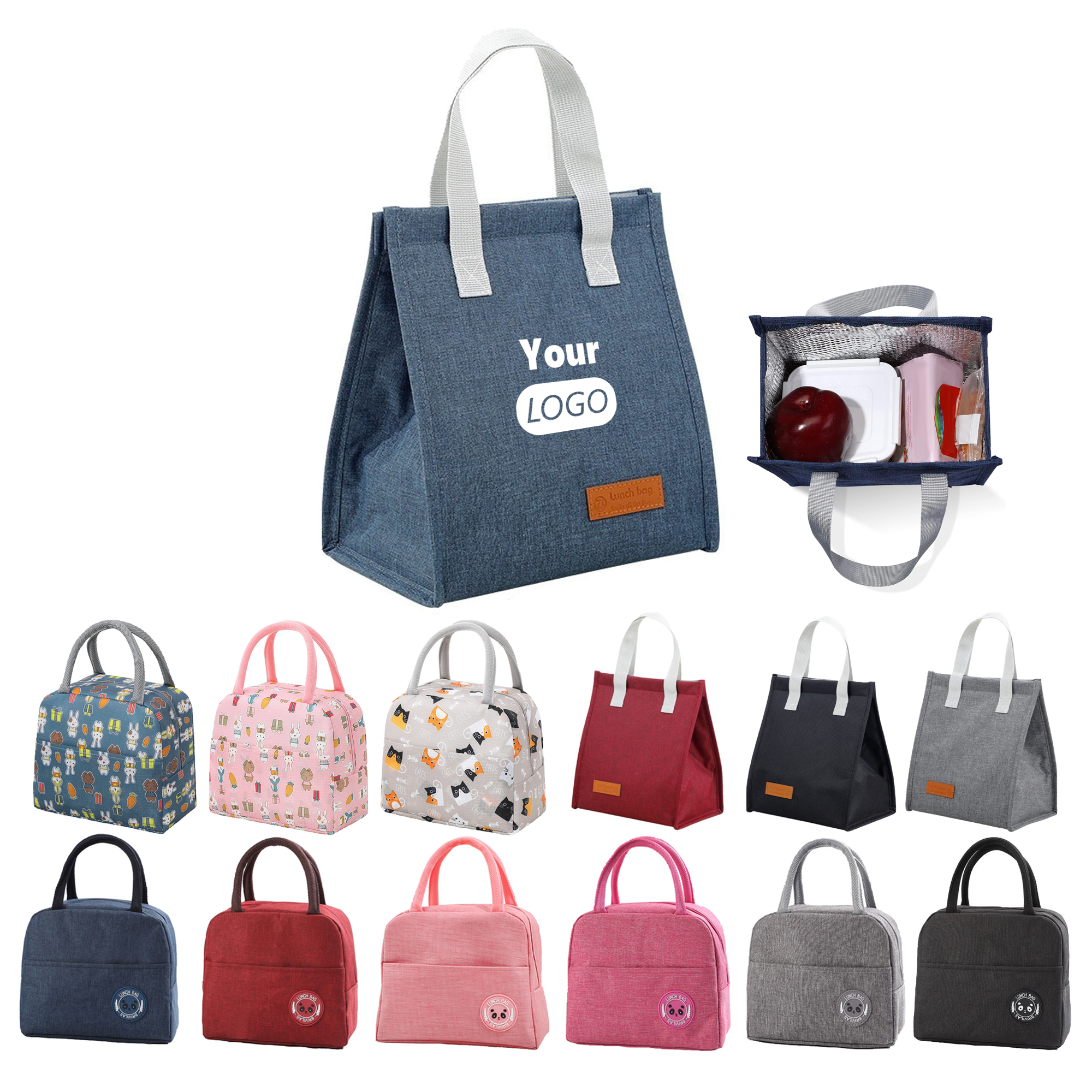 Insulated Lunch Tote Bag with Handles 3