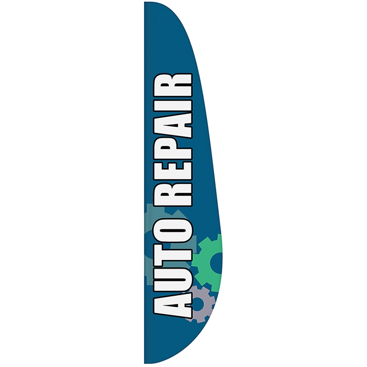 3' x 15' Custom Single Reverse Feather Flag 3