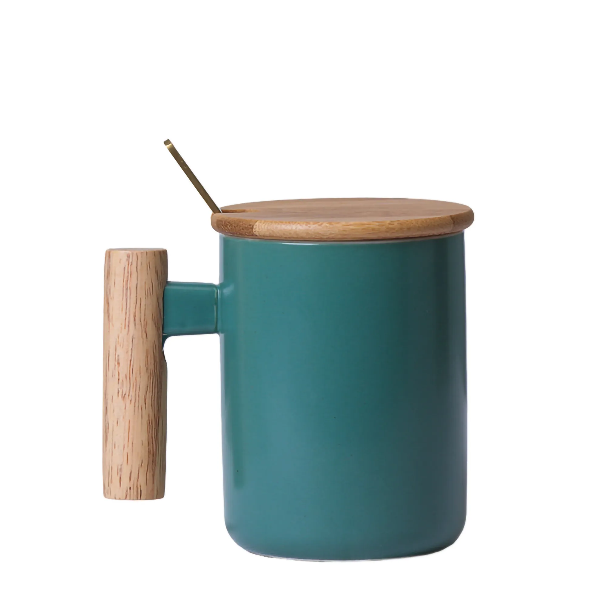 Ceramic Mug With Bamboo Lid 4