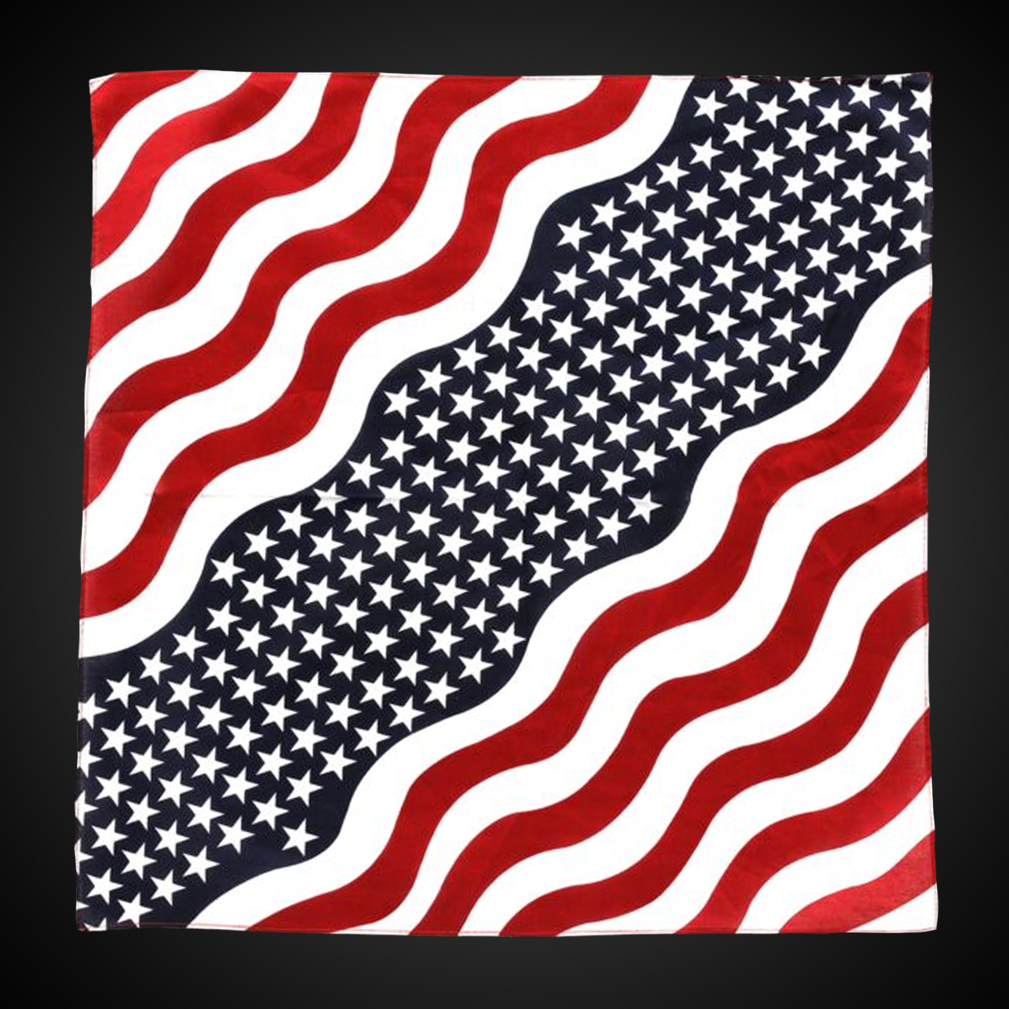 Stars and Stripes 22" Cotton Bandannas 7