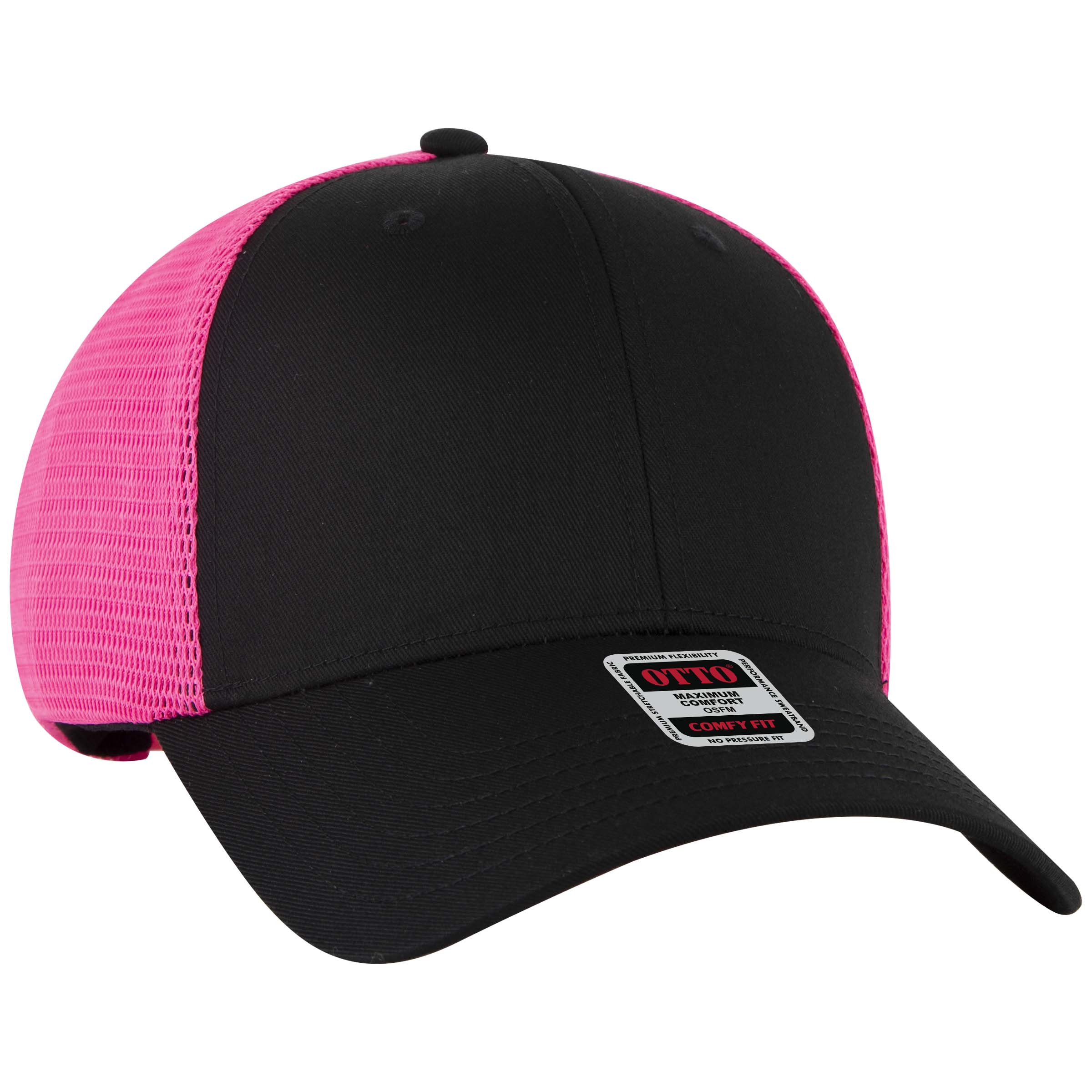 OTTO CAP® OTTO COMFY FIT® 6 Panel Low Profile Mesh Back Trucker Hat 16