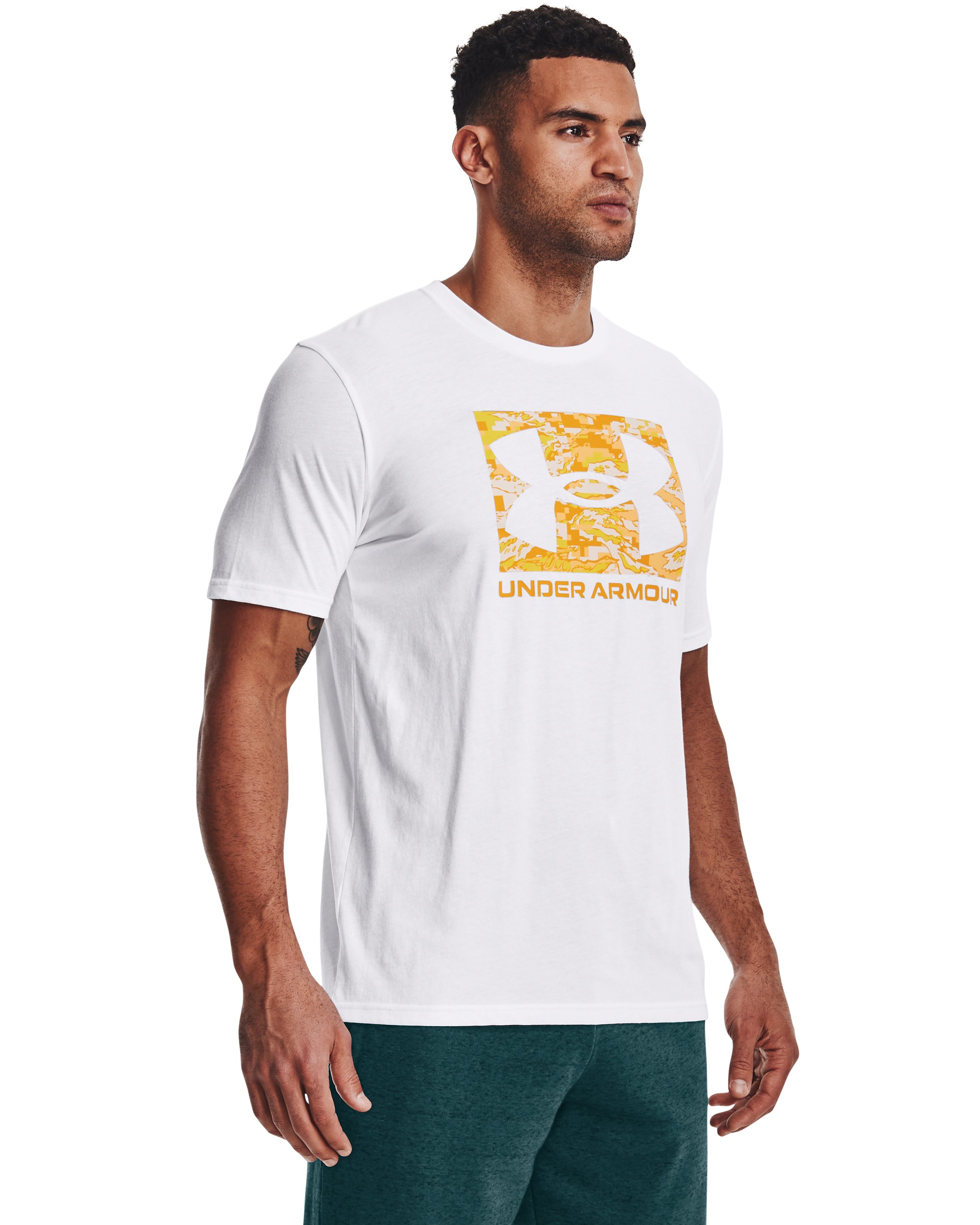 UA ABC Camo Boxed Logo Men's Short Sleeve 14