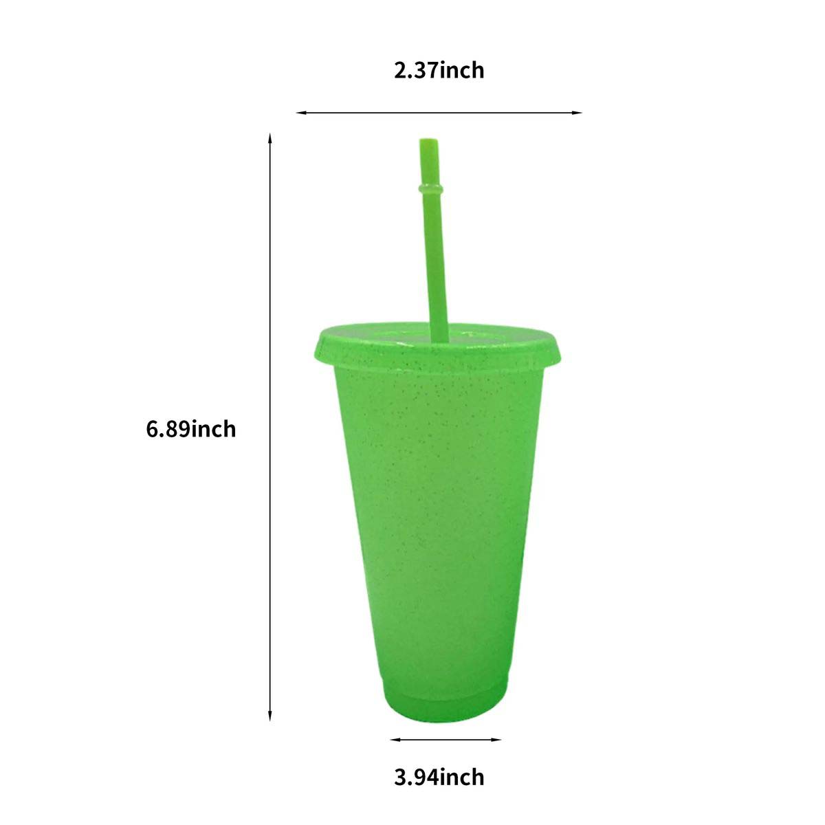 Reusable Sparkle Straw Cup 24oz for Drinks 11