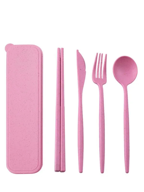 4-Piece Wheat Straw Cutlery 2