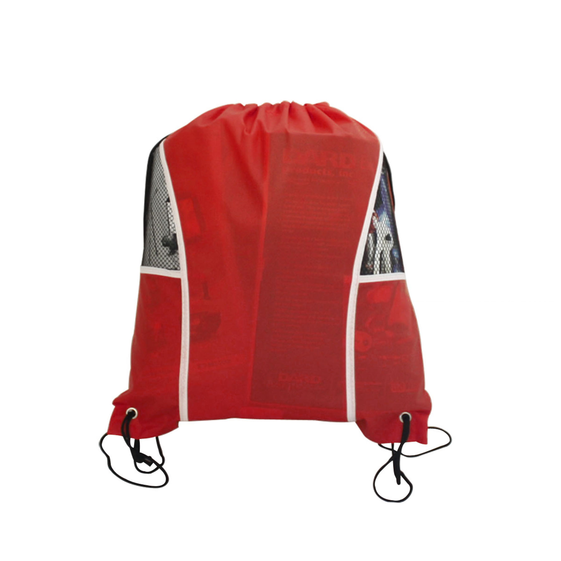 Non Woven Drawstring Backpack with Mesh Panels 6