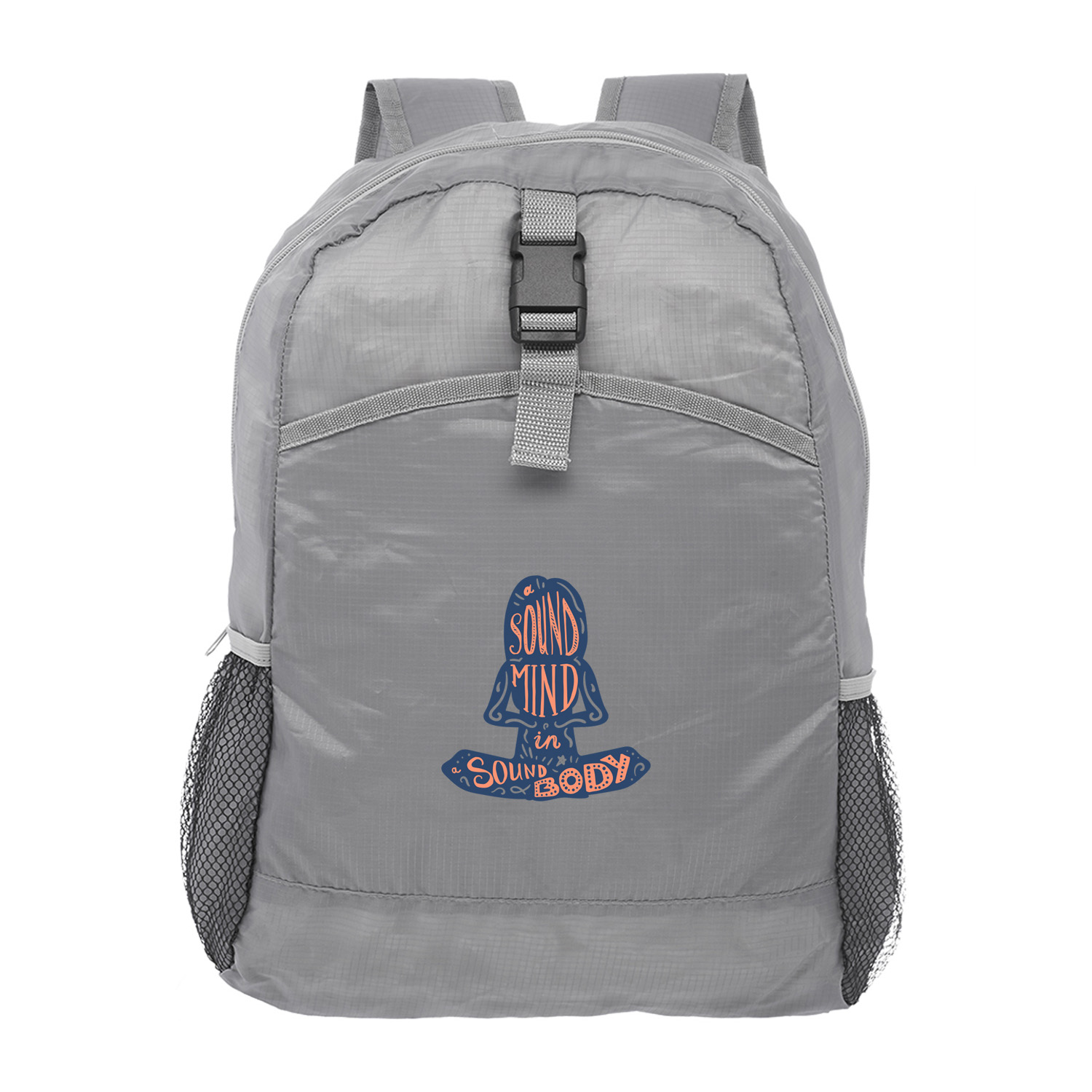 Foldable Backpack (2 Color Imprint) 2