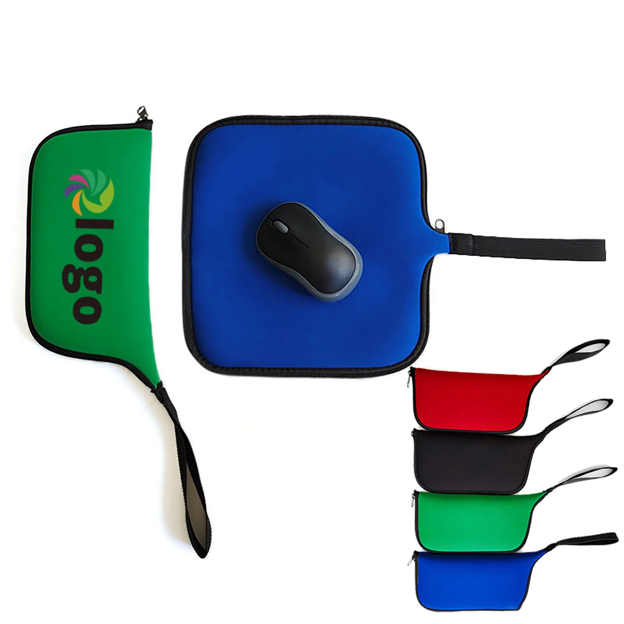 Travel Mouse Bag and Pad Combo 6
