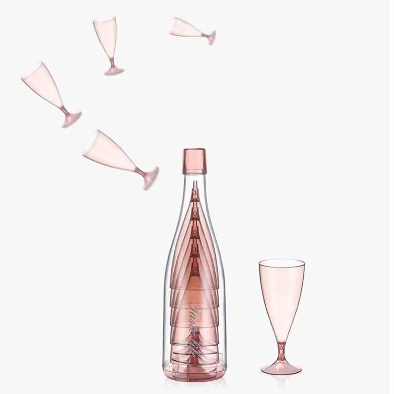 Picnic plastic wine glasses 5-piece set are BPA-free 5