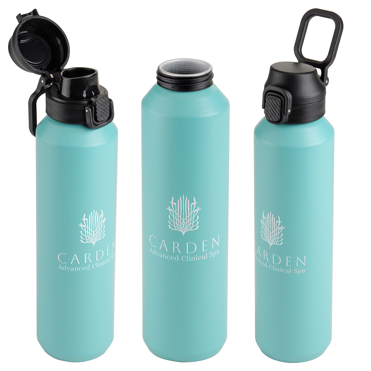 Nexus 27 oz Recycled Aluminum Bottle with Flip-Top Lid and Carabiner 102