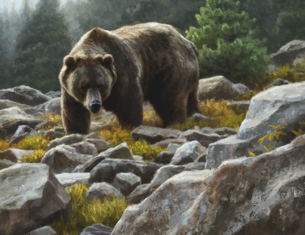 Good Value™ Wildlife Canvas - Stapled Calendar 10
