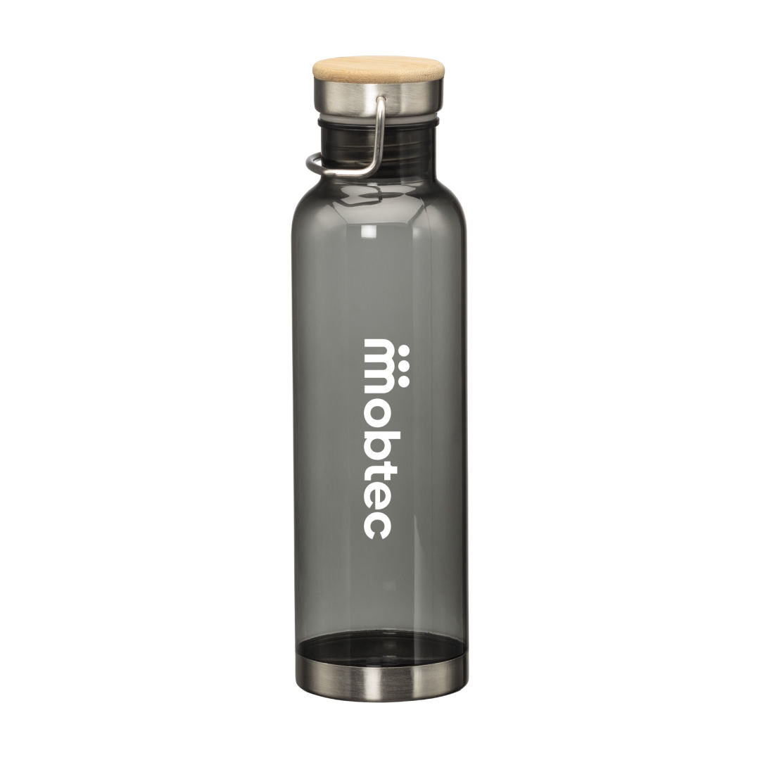 MacLeod Bottle w/ Bamboo Twist Lid - 27oz, custom water bottle with logo imprint 5
