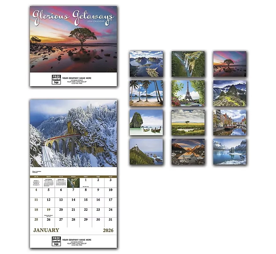 Calendars - Wall, Glorious Getaways