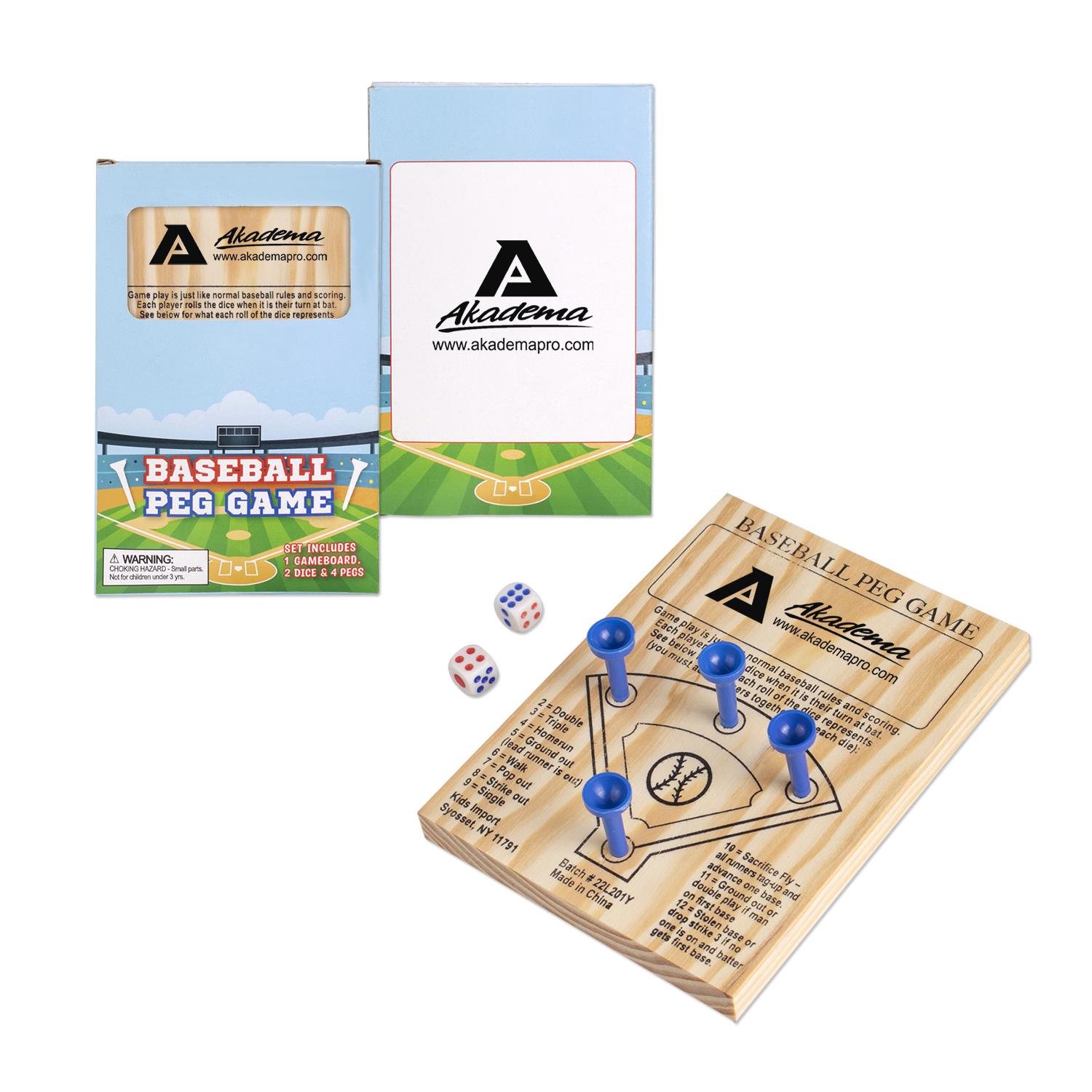 Wooden Baseball Peg Game 3