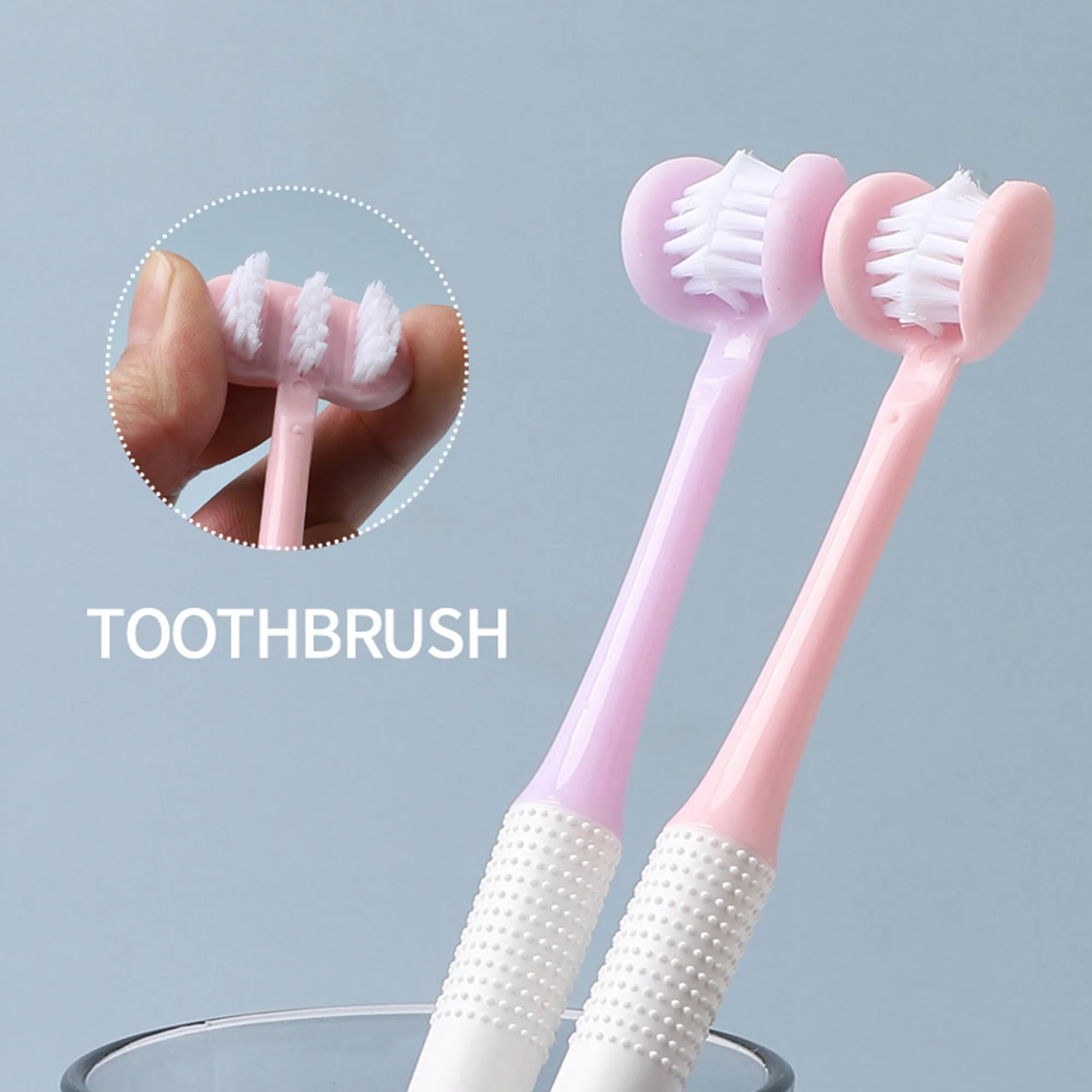 Soft Bristle Wrap-Around Protective Teeth Cleaning Three-Sid 5