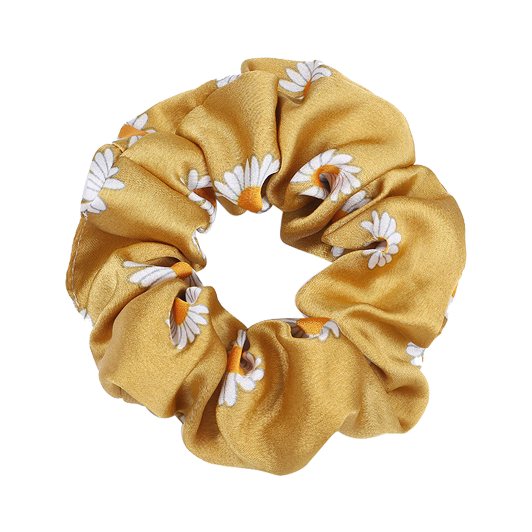 Full Color Printed Satin Silk Hair Scrunchies 16
