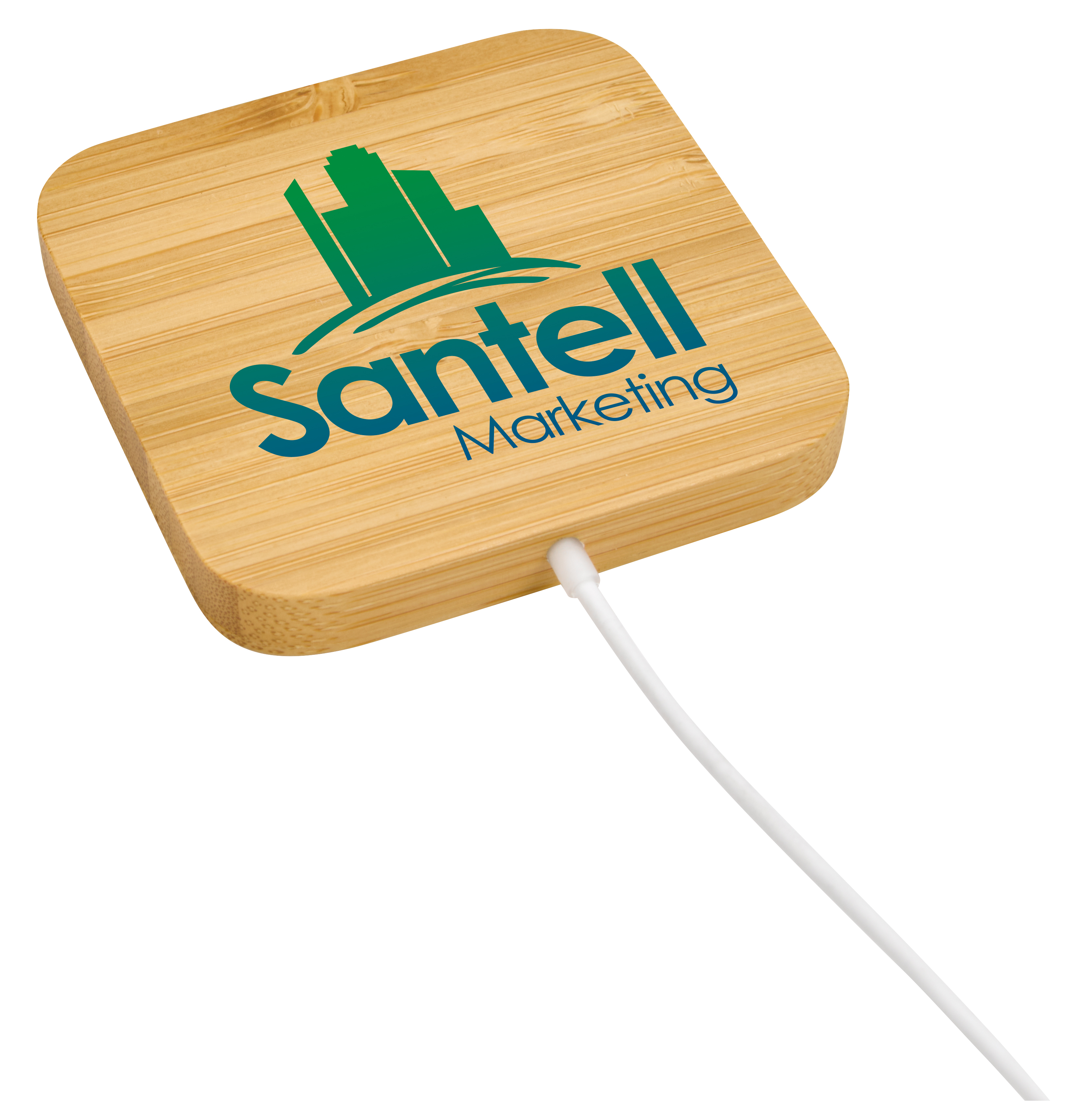 Good Value™ Bamboo Magnet-Hold 15W Wireless Charger 3