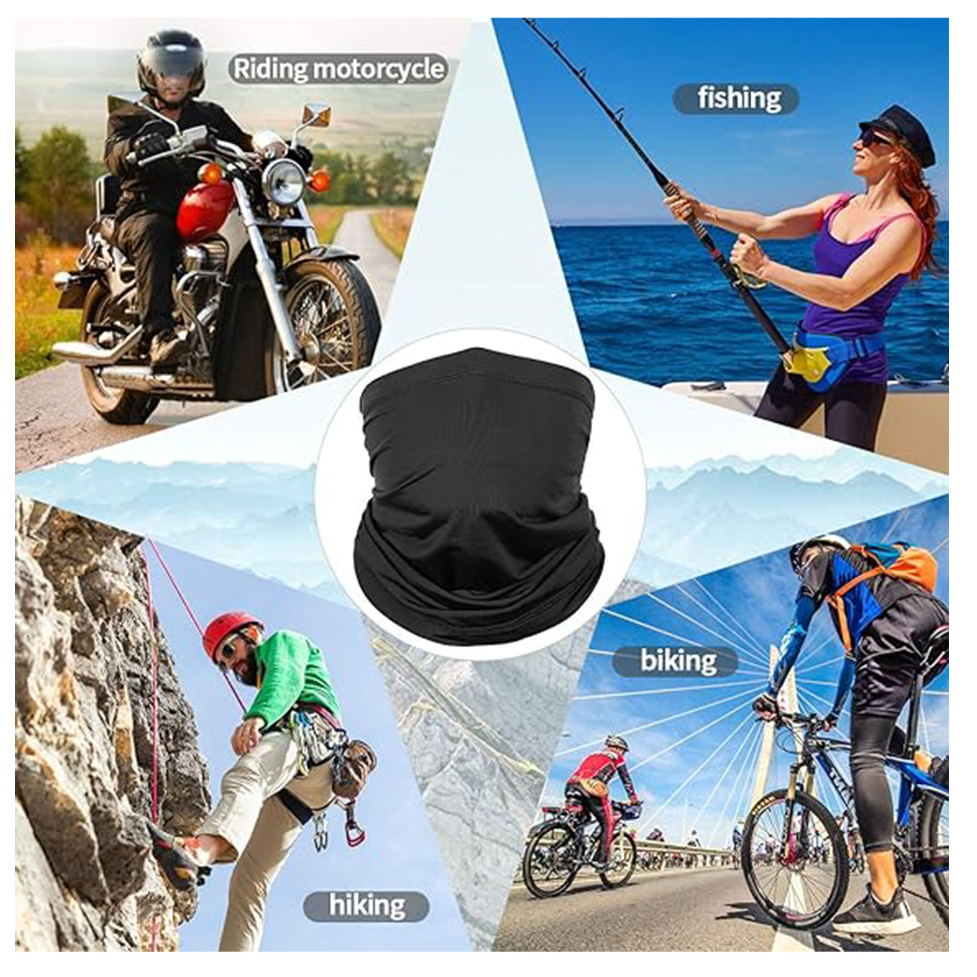 UV Protection Cooling Neck Gaiter and Face Cover Scarf 3