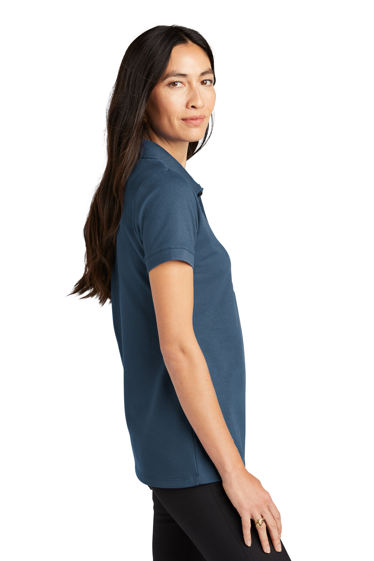 Mercer+Mettle Women's Stretch Heavyweight Pique Polo MM1001 71